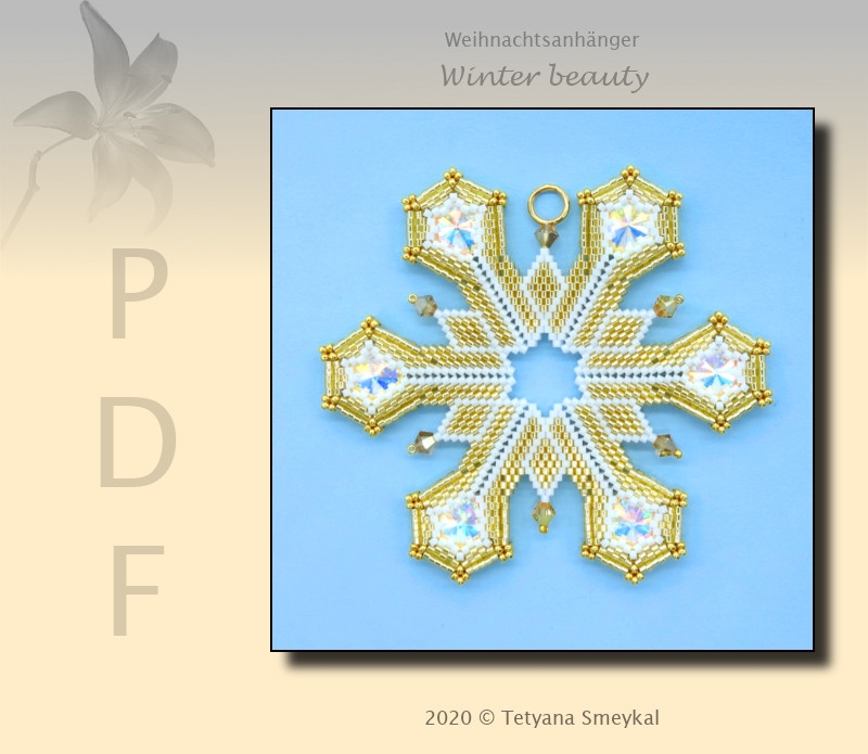 Anleitung Weihnachtsanhänger "Winter beauty"